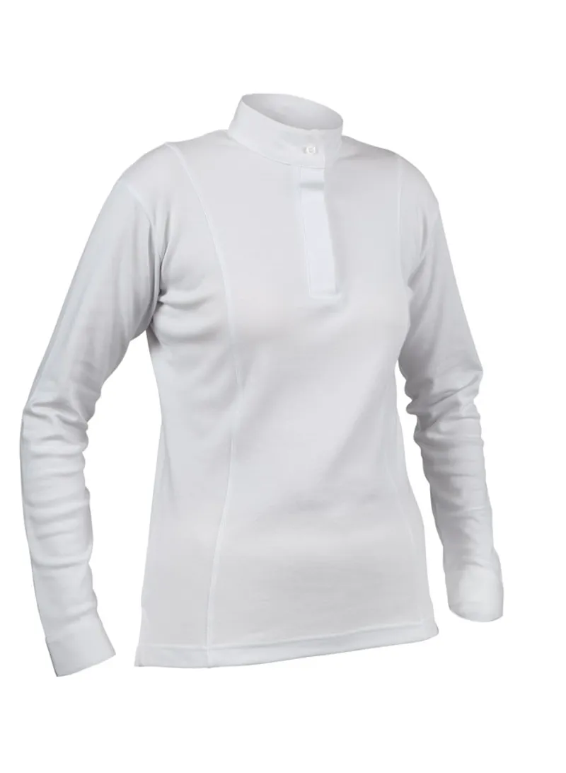 Shires Aubrion Ladies Winter Stock Collar Shirt White